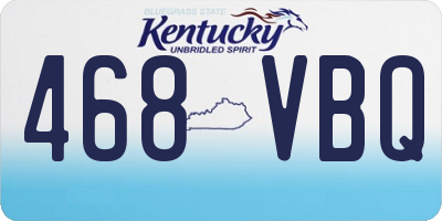 KY license plate 468VBQ
