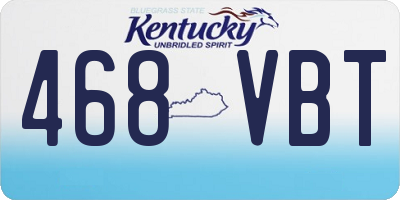 KY license plate 468VBT