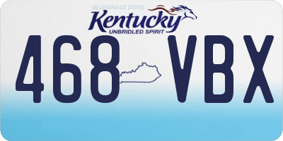 KY license plate 468VBX