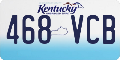 KY license plate 468VCB