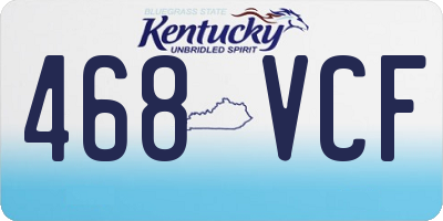 KY license plate 468VCF