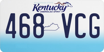 KY license plate 468VCG