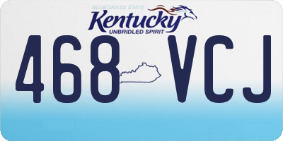 KY license plate 468VCJ