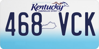 KY license plate 468VCK