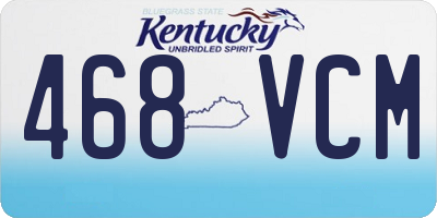 KY license plate 468VCM