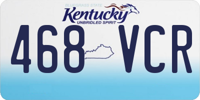 KY license plate 468VCR