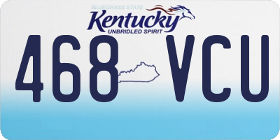 KY license plate 468VCU