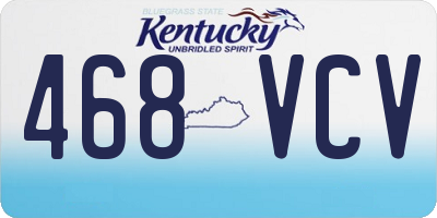 KY license plate 468VCV