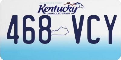 KY license plate 468VCY