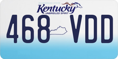 KY license plate 468VDD