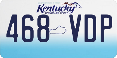 KY license plate 468VDP
