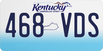 KY license plate 468VDS