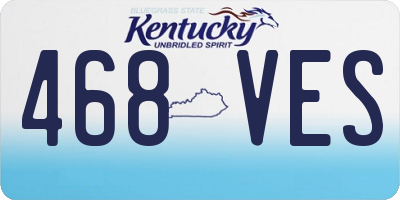 KY license plate 468VES