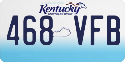 KY license plate 468VFB