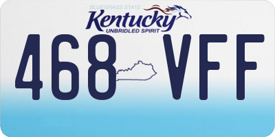 KY license plate 468VFF