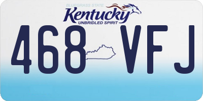 KY license plate 468VFJ