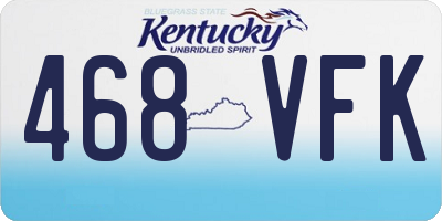 KY license plate 468VFK