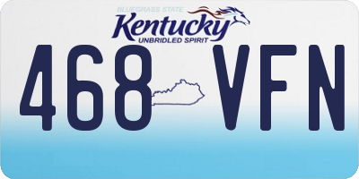 KY license plate 468VFN