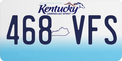 KY license plate 468VFS