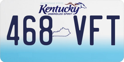 KY license plate 468VFT