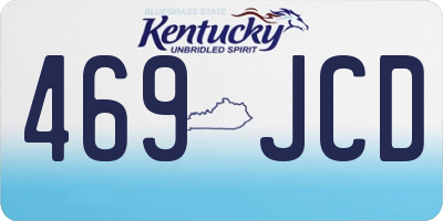 KY license plate 469JCD