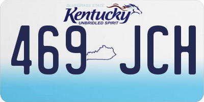 KY license plate 469JCH