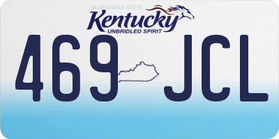 KY license plate 469JCL