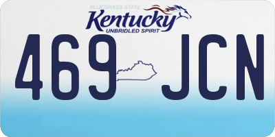 KY license plate 469JCN