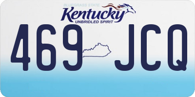 KY license plate 469JCQ