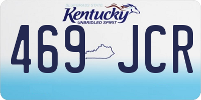 KY license plate 469JCR