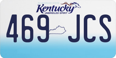 KY license plate 469JCS