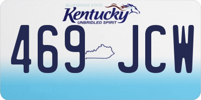 KY license plate 469JCW