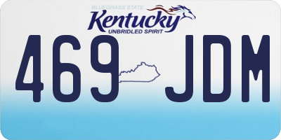 KY license plate 469JDM