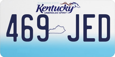KY license plate 469JED