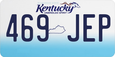 KY license plate 469JEP