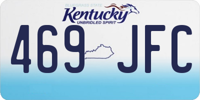 KY license plate 469JFC