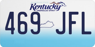 KY license plate 469JFL