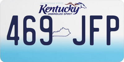 KY license plate 469JFP