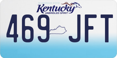 KY license plate 469JFT