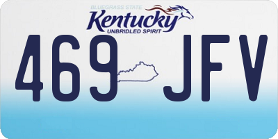 KY license plate 469JFV