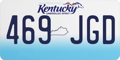 KY license plate 469JGD