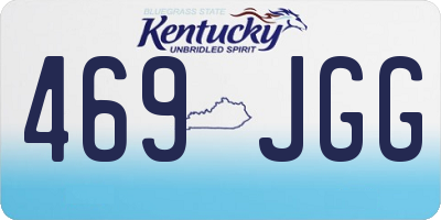 KY license plate 469JGG