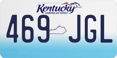 KY license plate 469JGL