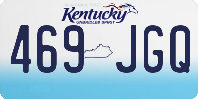KY license plate 469JGQ
