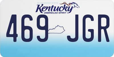 KY license plate 469JGR
