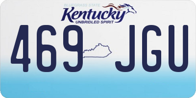 KY license plate 469JGU