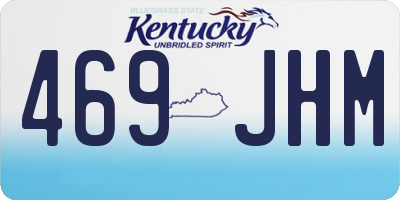 KY license plate 469JHM