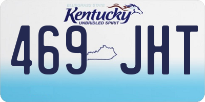 KY license plate 469JHT
