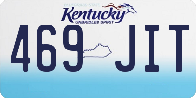 KY license plate 469JIT