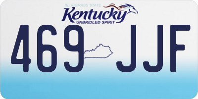 KY license plate 469JJF